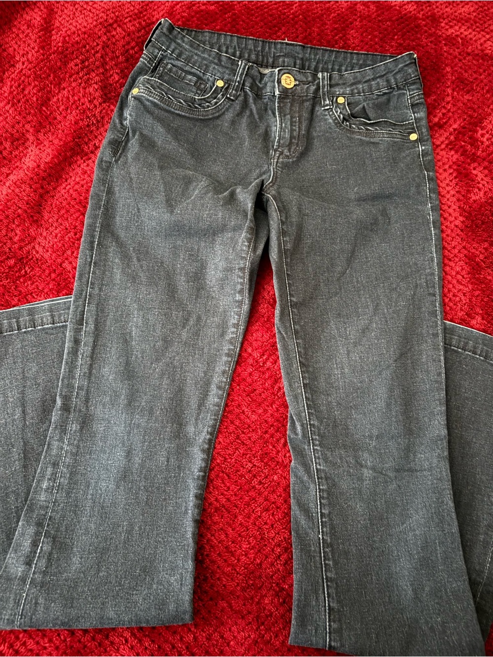 JEANS STRETCH FLARE LEG - BUFFALO BUTTON